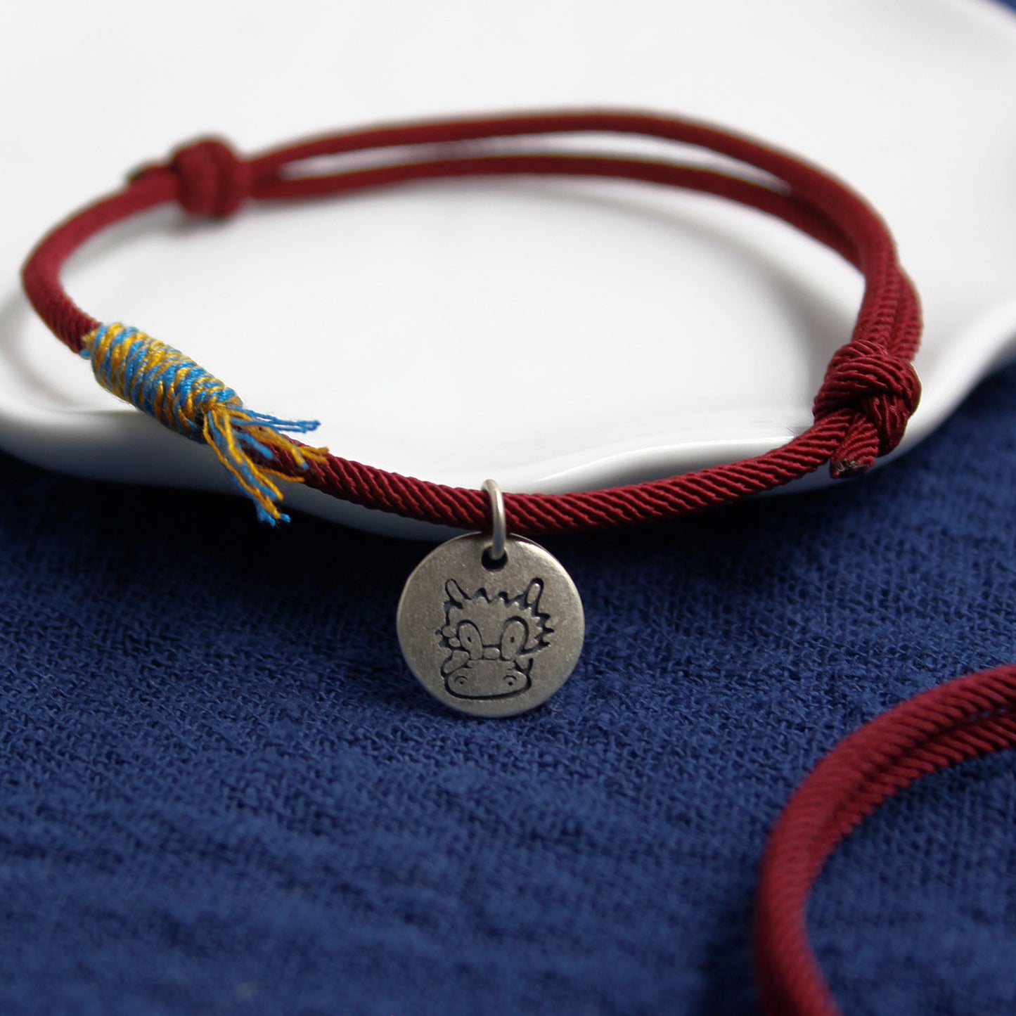 Chinese Zodiac Dragon Sterling Silver Charm Bracelet
