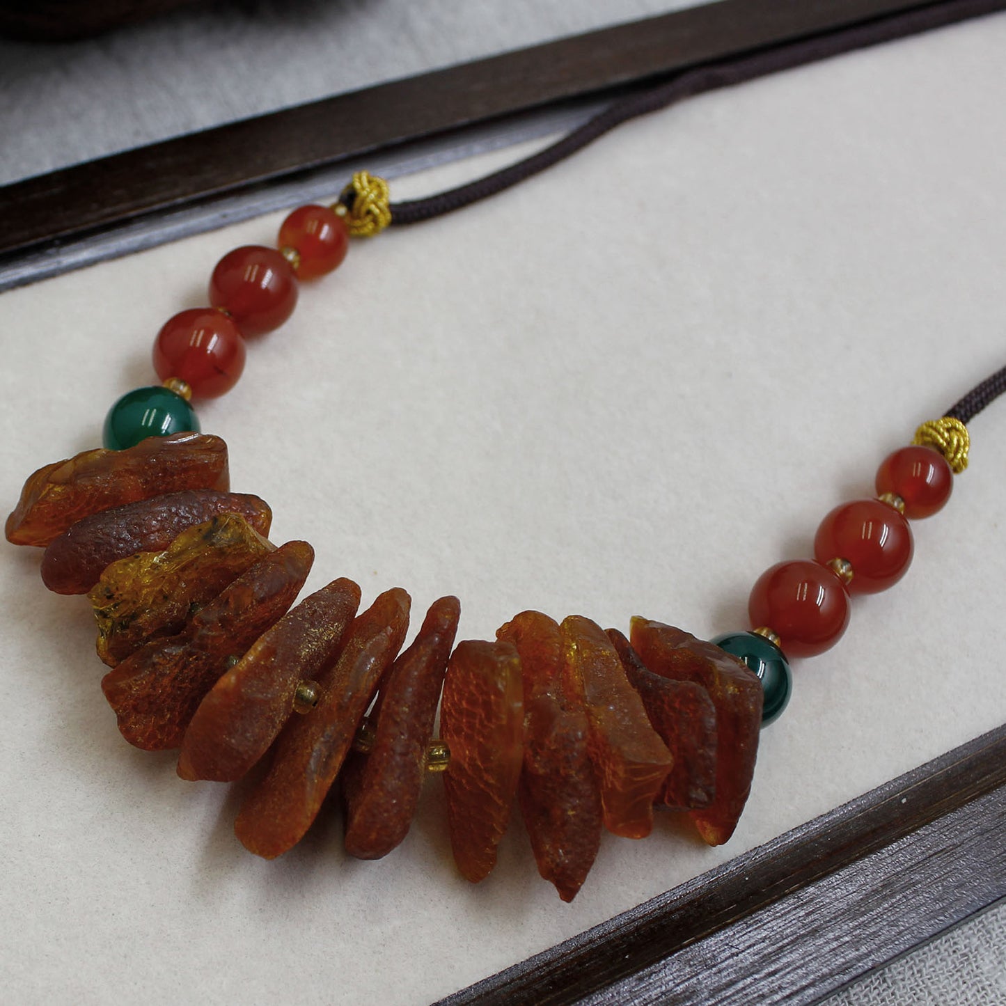 Irregular Natural Amber Necklace – Love, Fortune & Healing