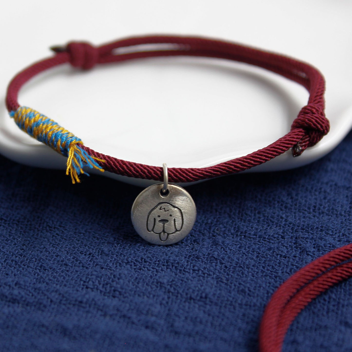 Chinese Zodiac Dog Sterling Silver Charm Bracelet
