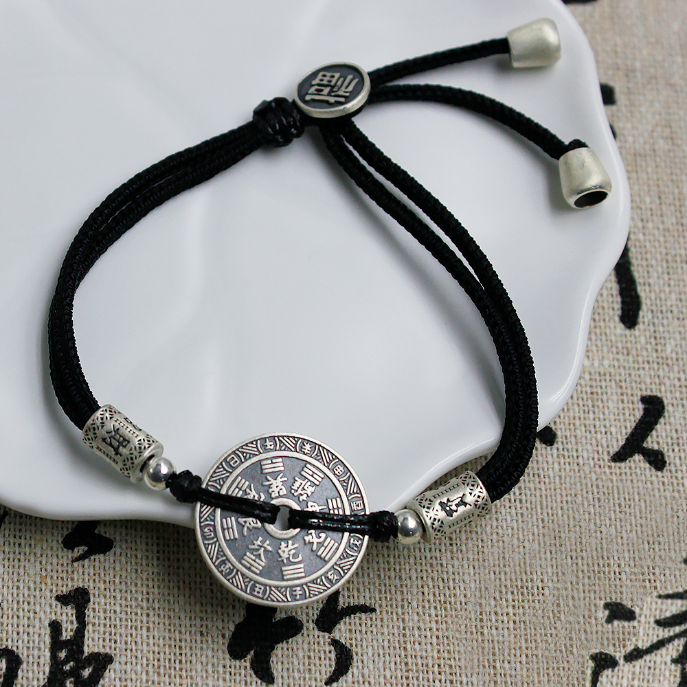 Vintage Mountain Spirit Coin Amulet Wrap