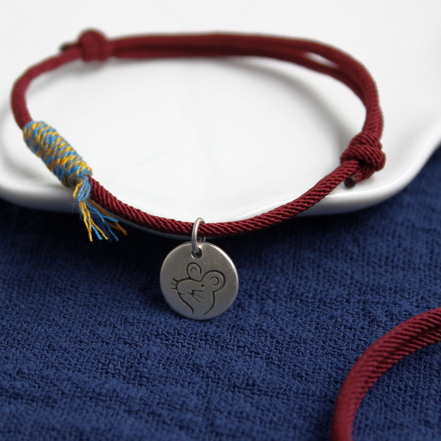 Chinese Zodiac Rat Sterling Silver Charm Bracelet