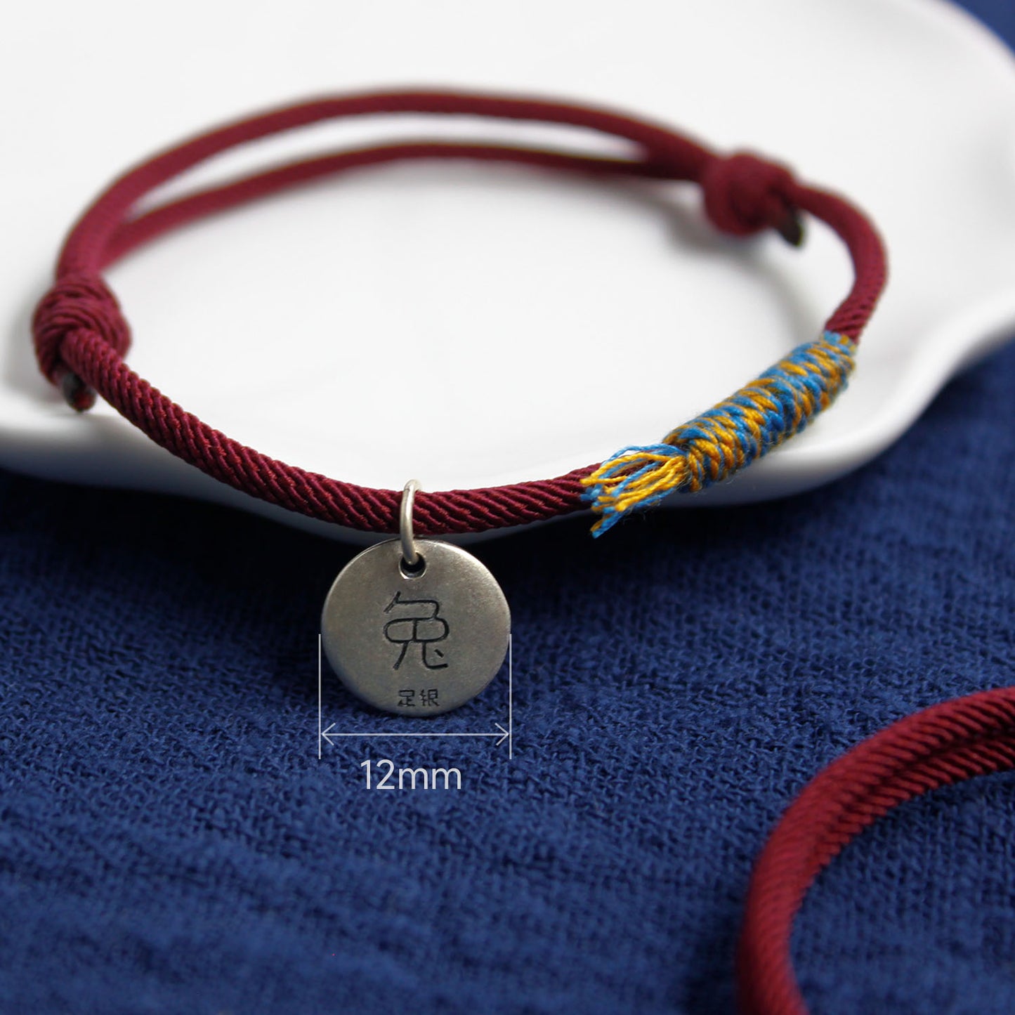 Chinese Zodiac Rabbit Sterling Silver Charm Bracelet
