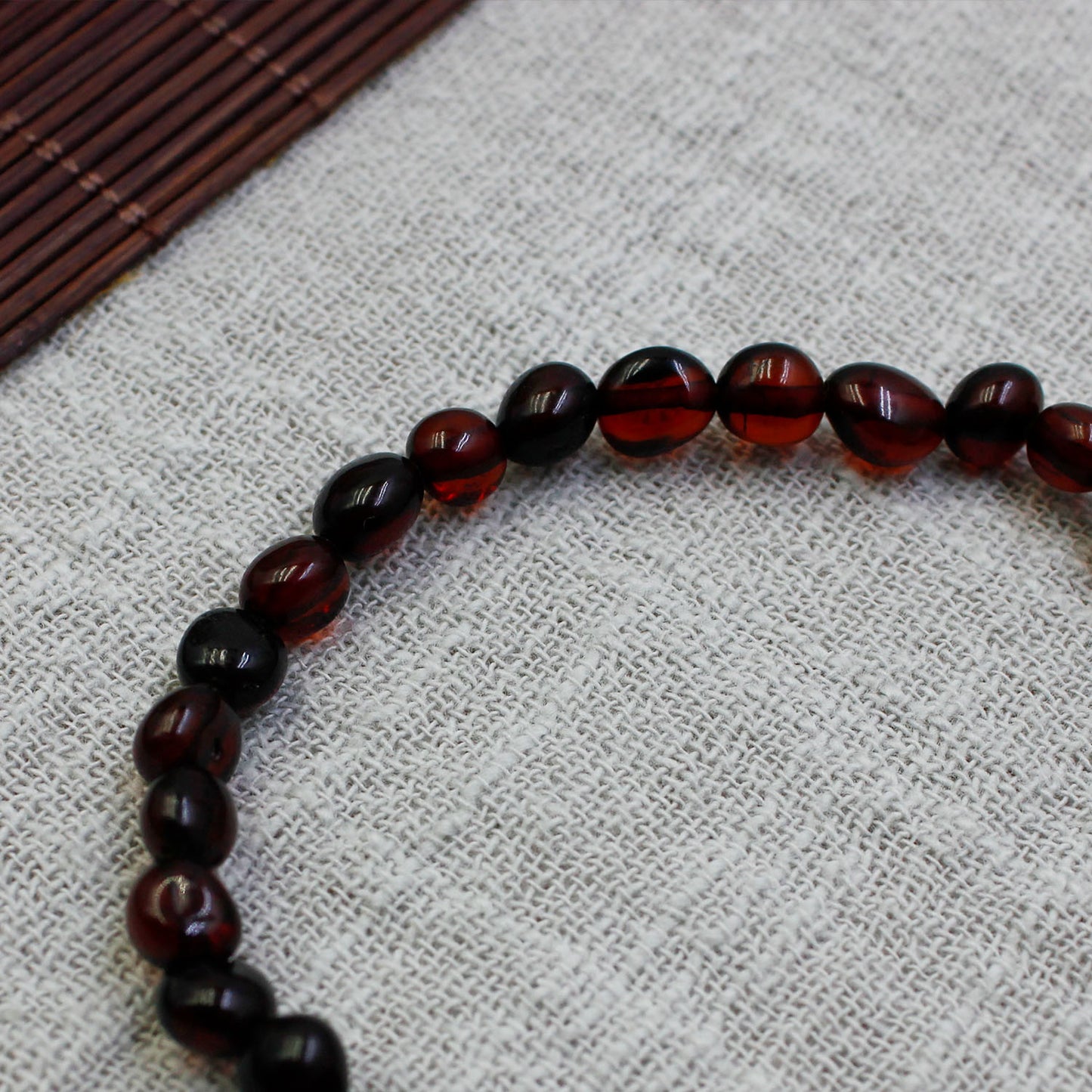 Blood Amber Freeform Bracelet