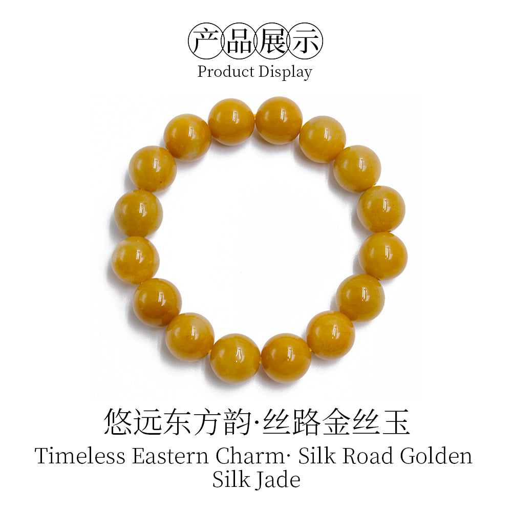 Golden Jade Collection Chicken Oil Yellow Hand String
