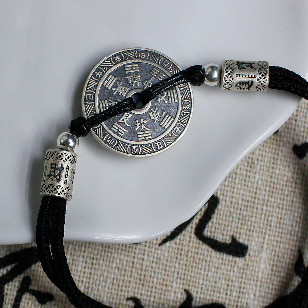 Vintage Mountain Spirit Coin Amulet Wrap
