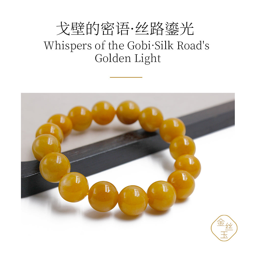 Golden Jade Collection Chicken Oil Yellow Hand String