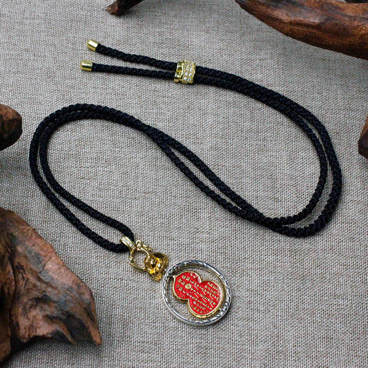 Five Wealth Gods Gourd Talisman Pendant