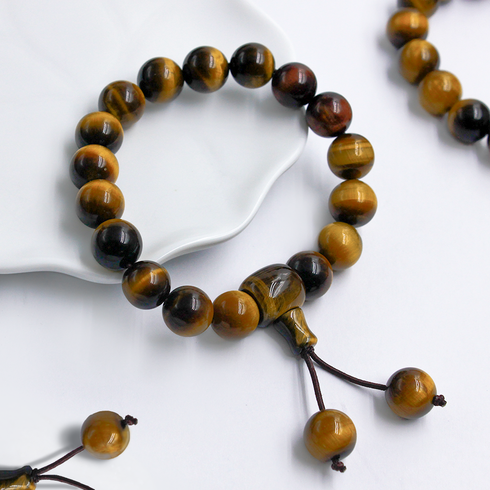 Dual-Tone Tigerite Wealth Attraction Bracelet