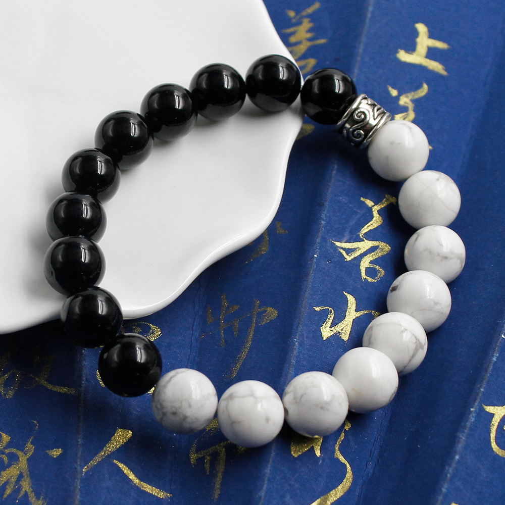 Fortune-Attracting Turquoise & Obsidian Bracelet