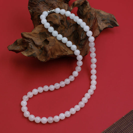 Minimalist Golden Silk Jade Necklace from Xinjiang – Pure Energy & Inner Clarity