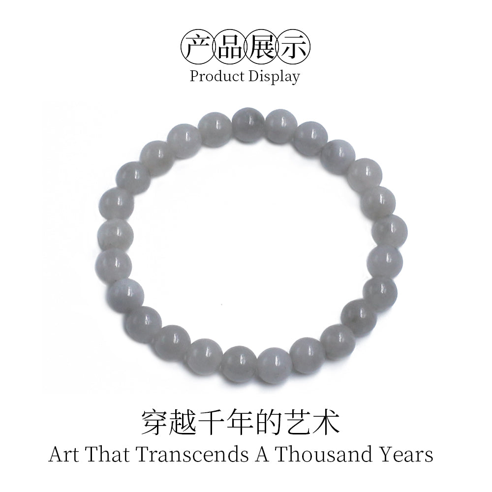 Golden jade gray bracelet