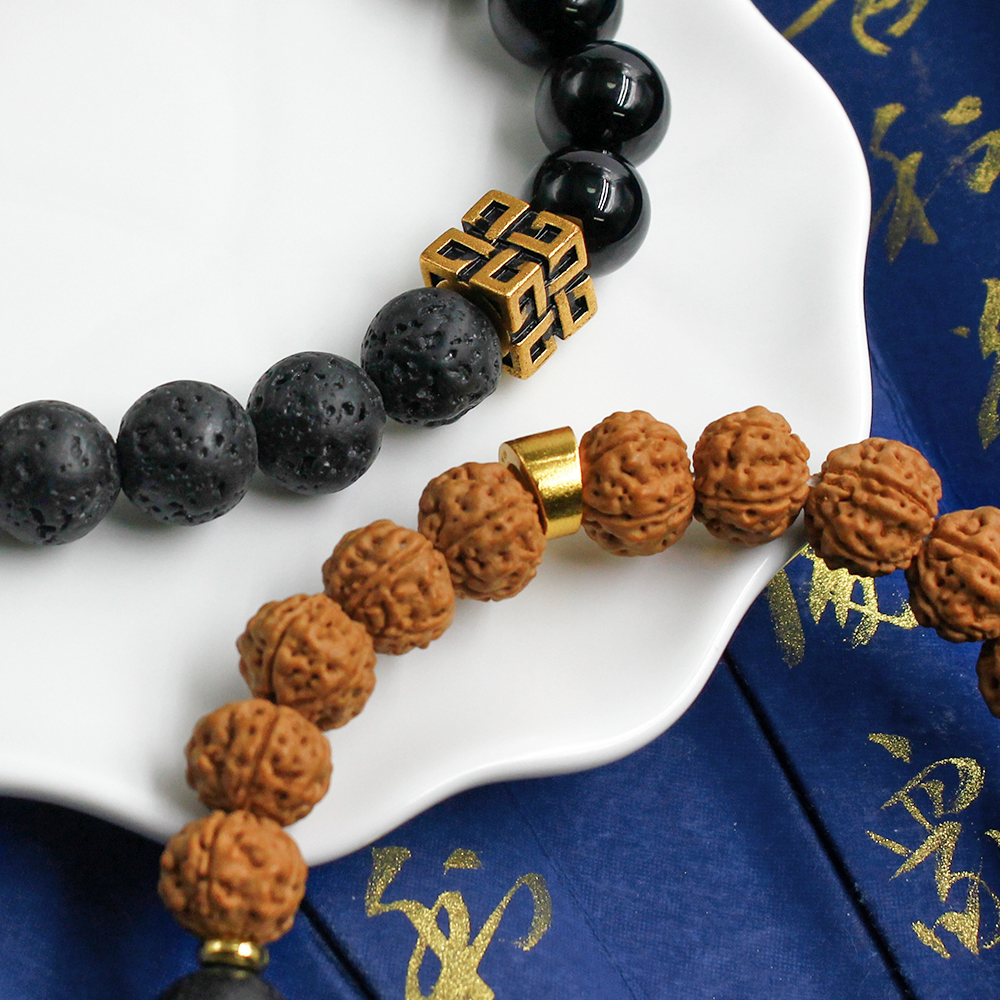 Water & Wood Energy Intertwined Fortune Protection Bracelet