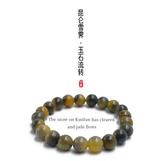Golden Silk Jade Brilliance Yellow Hand String