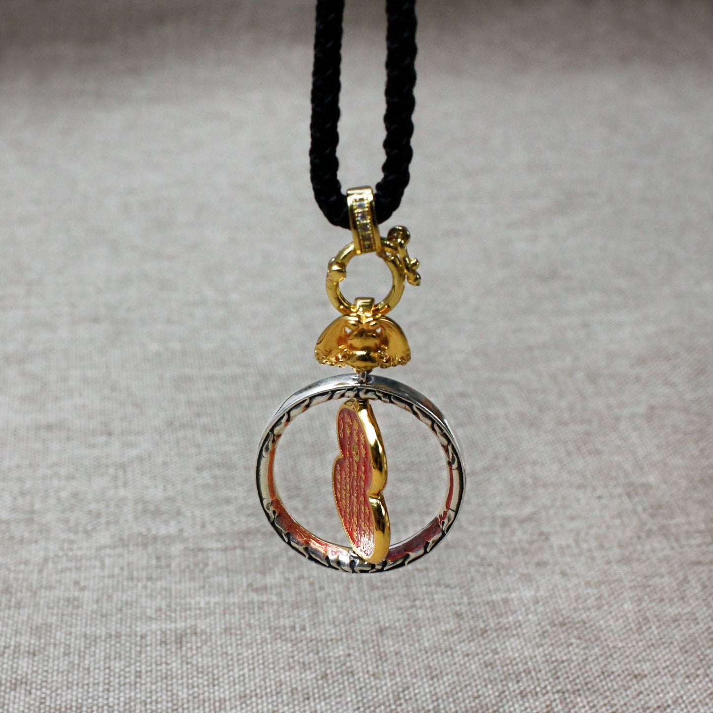 Five Wealth Gods Gourd Talisman Pendant